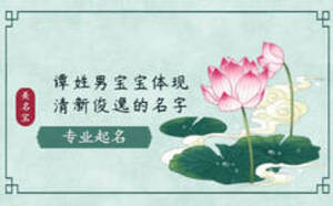 譚姓男寶寶體現清新俊逸的名字