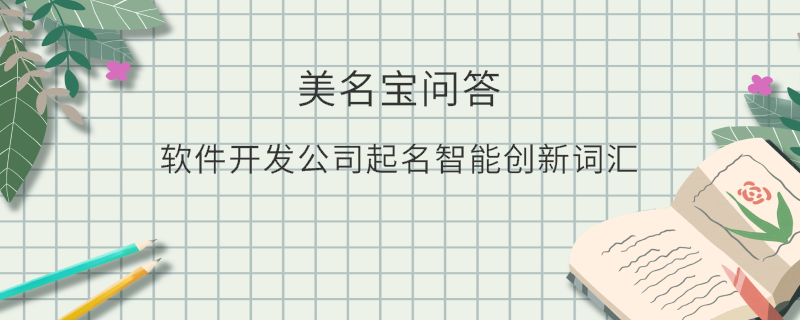 軟件開發公司起名智能創新詞匯