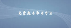 免費起名取名方法