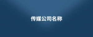 傳媒公司名稱