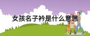 女孩名子衿是什么意思