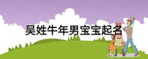 吳姓牛年男寶寶起名