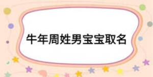 牛年周姓男寶寶取名