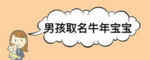 男孩取名牛年寶寶