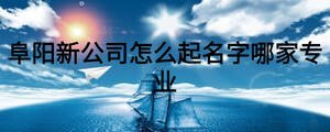 阜陽新公司怎么起名字哪家專業(yè)