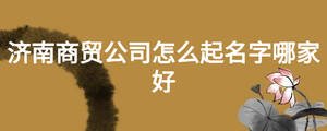 濟南商貿(mào)公司怎么起名字哪家好