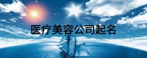 醫(yī)療美容公司起名