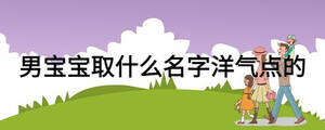 男寶寶取什么名字洋氣點(diǎn)的