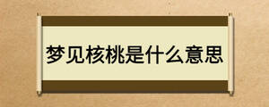 夢見核桃是什么意思