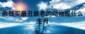 欲錢買最丑最老的動(dòng)物是什么生肖
