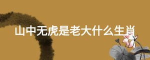 山中無(wú)虎是老大什么生肖