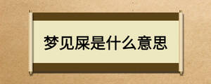 夢(mèng)見屎是什么意思