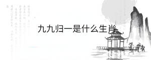 九九歸一是什么生肖